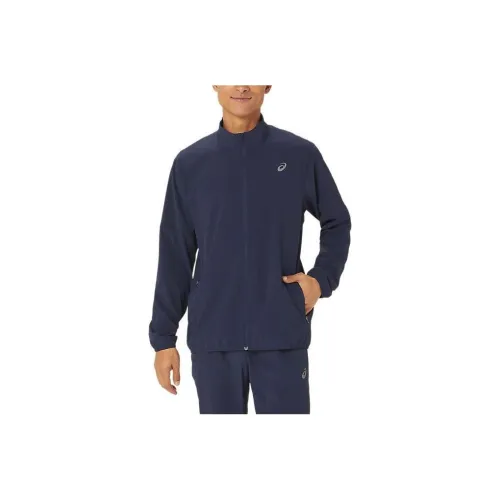 Asics Jackets Men Marine Blue