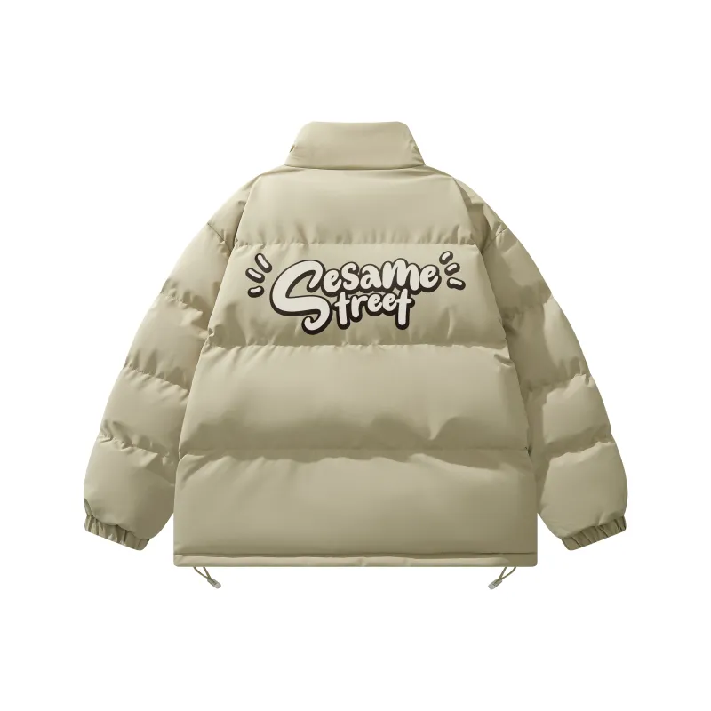 SESAME STREET Fall Winter Puffer Jacket Unisex-5
