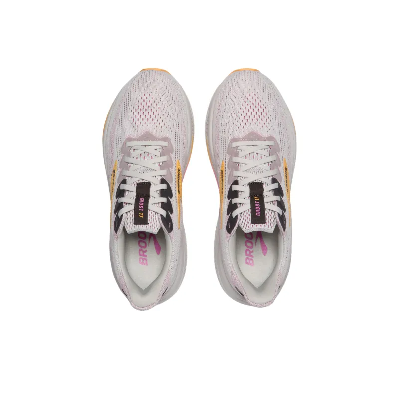 Brooks Anti Slip Wear Resistant Low Top Casual Running Shoes Women's Gray Pink-3