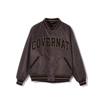 COVERNAT Casual Jackets & Coats Comfortable Versatile Street Style Baseball Jacket Unisex Brown