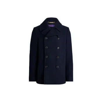 Ralph Lauren Purple Label FW24 Coats Men's Marine Blue