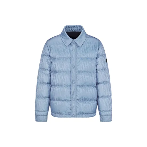 DIOR FW23 Down Jacket Coat Men's Blue