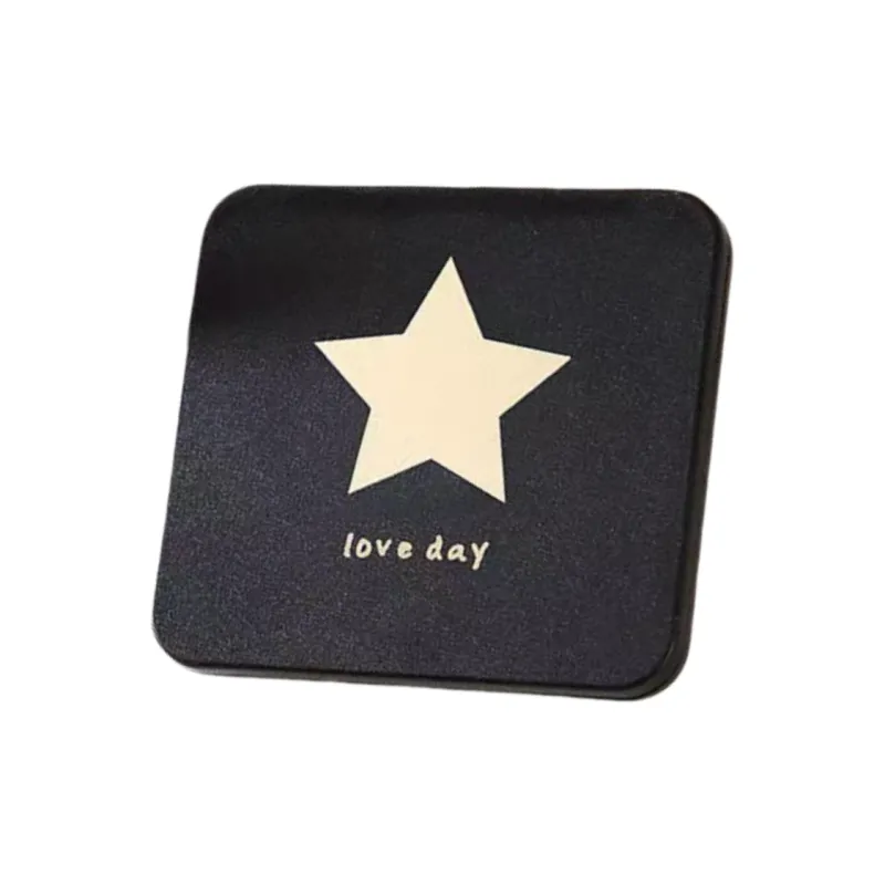 Gentle Welcome Foldable Mirror Mini HD Square Mirror On The Go Portable Double Sided-2