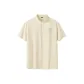 [Quick-Dry Short Sleeve]Light Beige with Golden Snake Rich Overnight Chest Logo