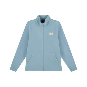 361° Wujie Velvet feel Coat Unisex Island Gray Blue