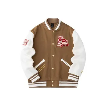 Anta Life Collection Baseball Jacket Unisex Hazelnut Brown