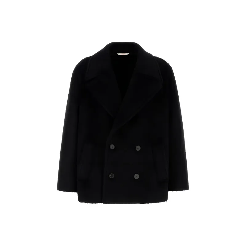 Valentino Double Breasted Long Sleeved Coat-0