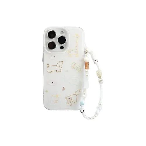 Wei Xin Acrylic Material Multicolor Line Animal Phone Cases Compatible With IPhone 16/15 Pro Max/Apple 13/14 Pro/Max