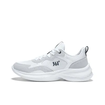 361° Cushioning, Breathable, Lightweight Low Top Casual Running Shoes Men's Feather White Photon Gray