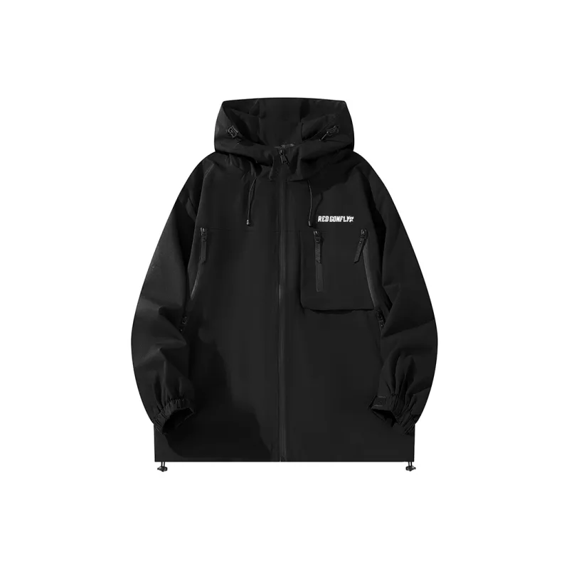 RED DRAGONFLY Water Resistant Windproof And Rainproof With Additional Wear Resistance Windbreaker Jacket Unisex-4