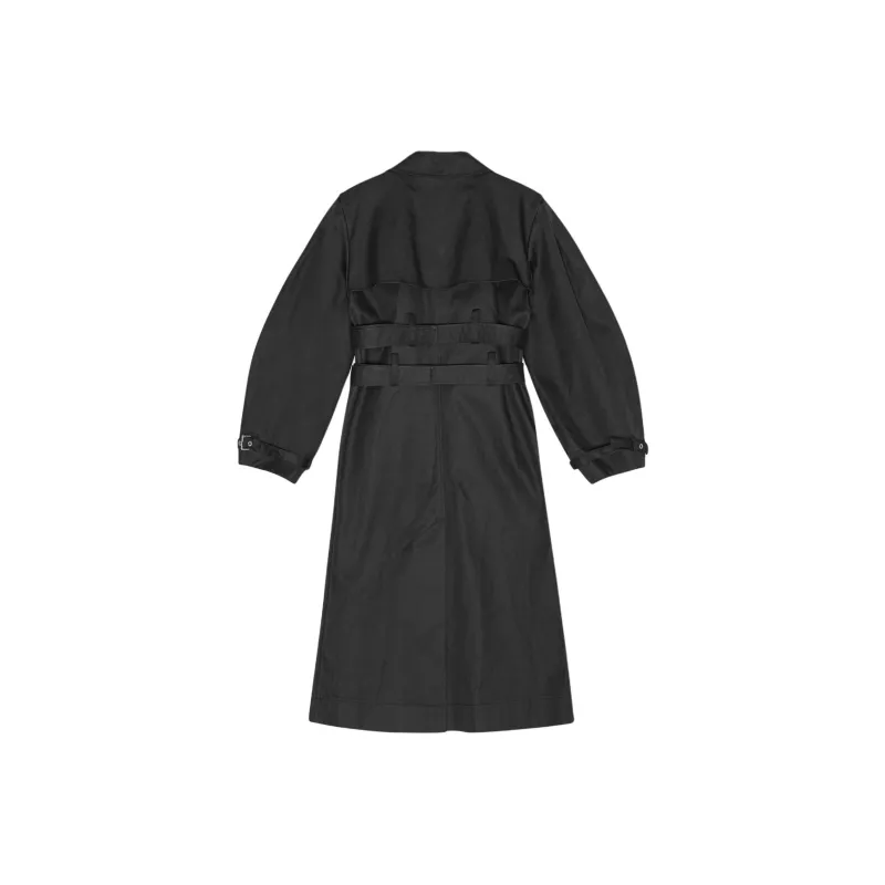GANNI Trench Coat Women's Black-1