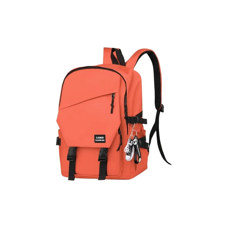 OUZIHUANG Oxford Backpack Regular Unisex Black/Gray/Red/Cream Gray-2