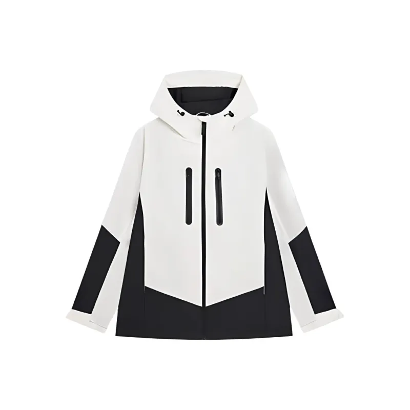 XTEP Variety Training Collection Waterproof And Windproof To Keep Warm Windbreaker Jacket Unisex Antique White-0