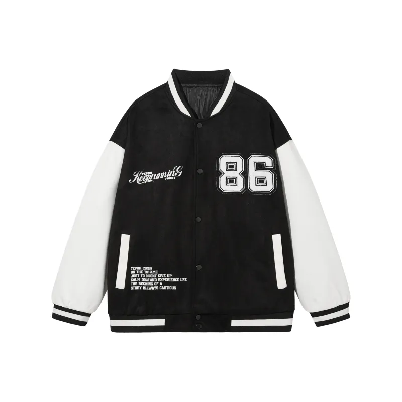 TEPOR Baseball Jacket Unisex Black-0