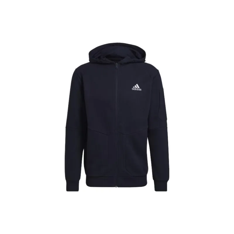 Adidas Essentials4gameday Full-Zip Hoodie Jackets Coats Men's Legend Ink-0