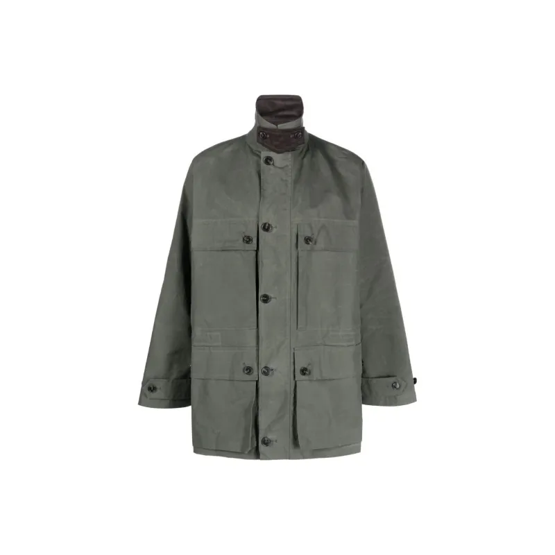 Mackintosh Country Single-breasted Cotton Coat-0