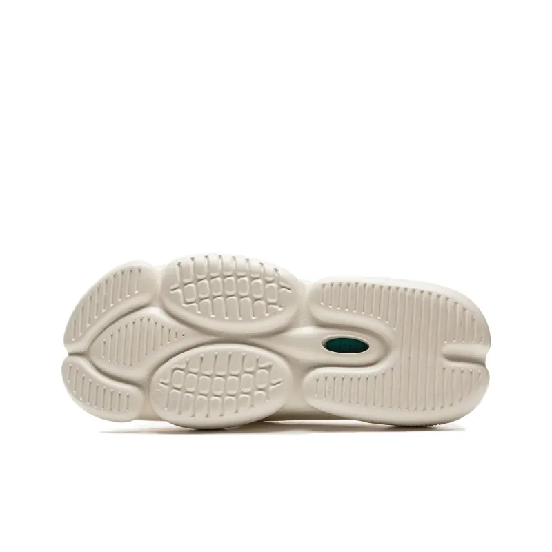 LiNing BadFive SLIDE OG Slip Resistant Abrasion Resistant Slide Slippers Men's Beige Green-6