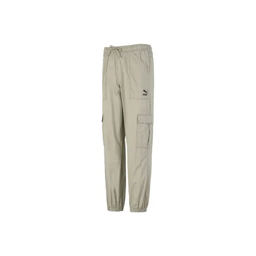 PUMA Cargo Pants Men Ecru