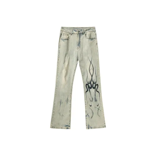 XINYINSU Jeans Unisex Couple's Gift Box Yellow Mud