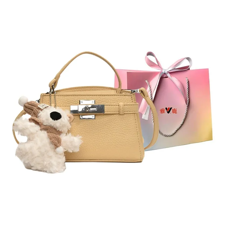 Yalu PU Handbag Regular Women's Black/Yellow/Blue/White-7