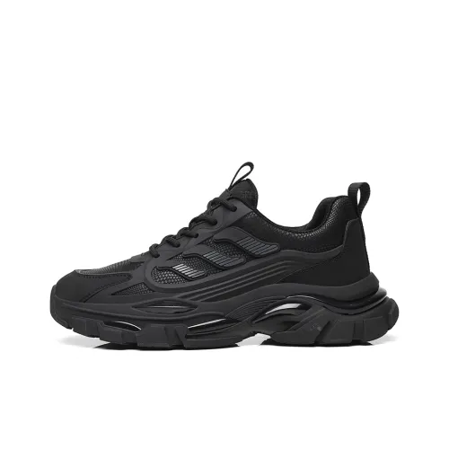 POPULAR ROUSE PR Breathable Low Top Casual Shoes Men's Black