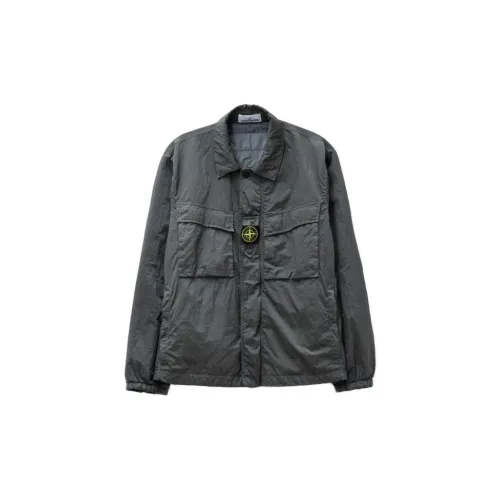 STONE ISLAND Jacket Men's Lead Gray