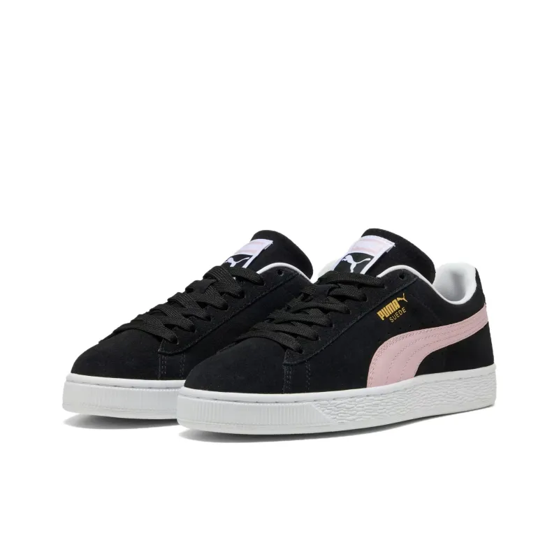 PUMA Suede Classic Anti Slip Wear Resistant Low Top Skateboard Shoes Women's Black Pink-2