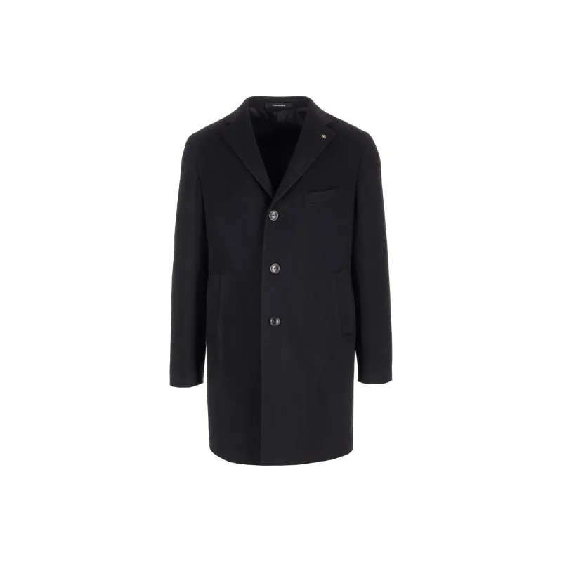 Tagliatore Notched Lapels Single Breasted Coat-0