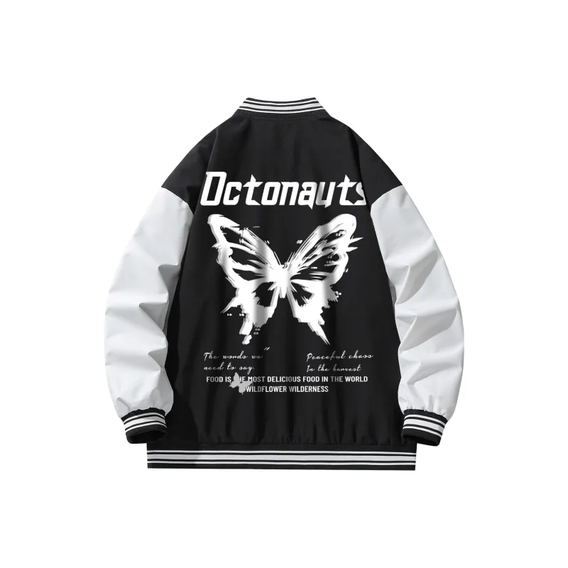 Small Columns Under The Sea Baseball Jacket Unisex-0
