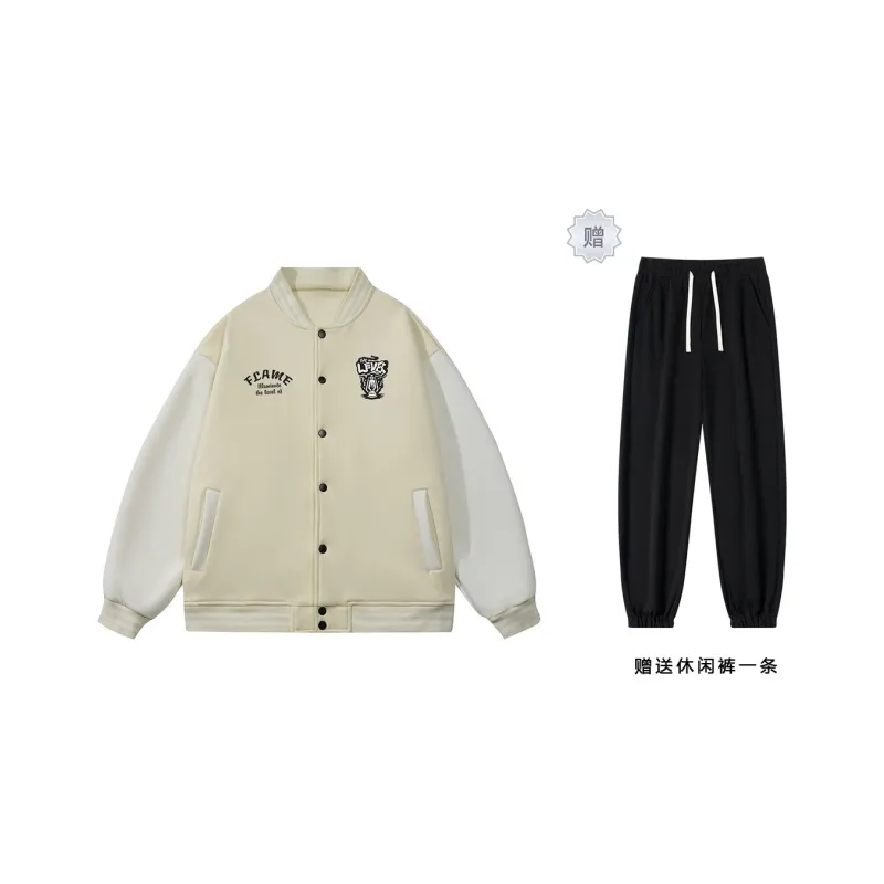 LEVEL RELAX Series Baseball Jacket Unisex-16