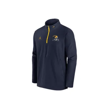 Nike Michigan Wolverines Sideline Coach Men's Nike College 1/2 Zip Hooded Jacket