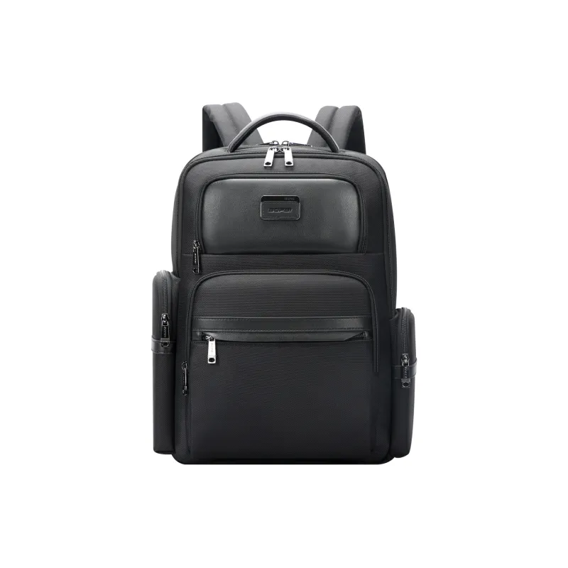 BOPAI Microfiber Synthetic Leather Backpack Regular Men's Black-0