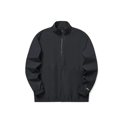 Erke Stand Collar Jackets Men's Jet Black