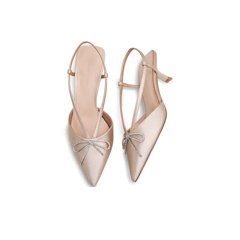 CHARLES&KEITH Small Ck Slim Heel High Heels 5.5cm Women's-6