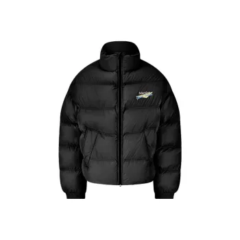 Martine Rose Logo Embroidered Zip Up Puffer Jacket