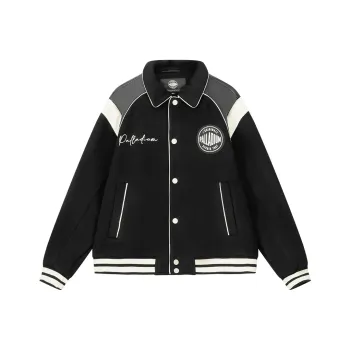 Palladium Baseball Jacket Unisex Lead Black