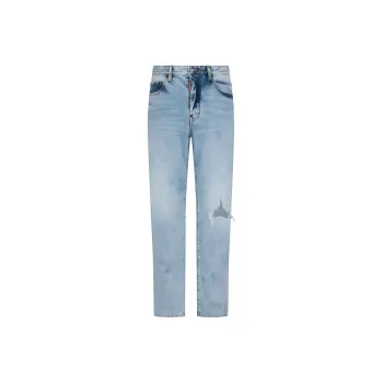 DSQUARED 2 Ripped Detailed Straight Leg Jeans