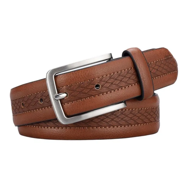JEANSWEST PU Leather Belts Men's 3.4CM-8