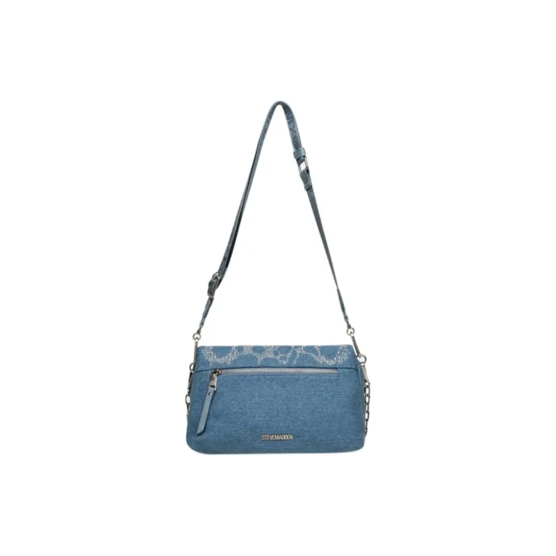 STEVE MADDEN Fabric Shoulder Bag Medium Size Women's Denim-3