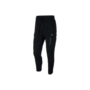 Nike Sportswear Men's Cargo Big Pocket Casual Black Long Pants Black