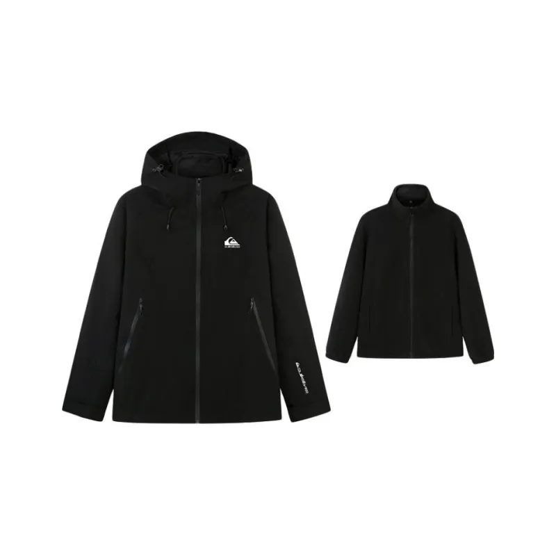 Quiksilver Outdoor Hiking Waterproof, Windproof, Thermal, Cold Resistant Windbreaker Jacket Unisex-3