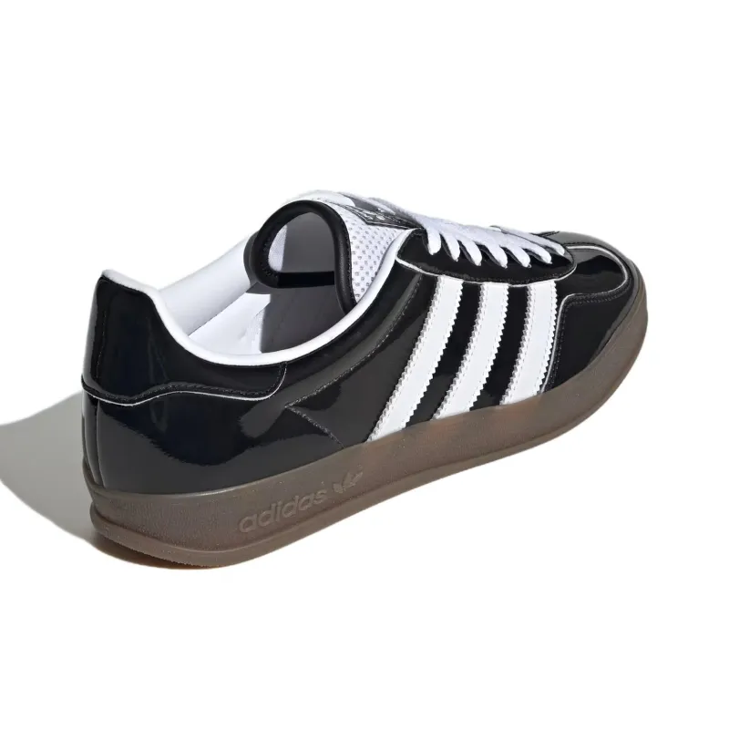 Adidas Gazelle Indoor Core Black Patent Leather-2