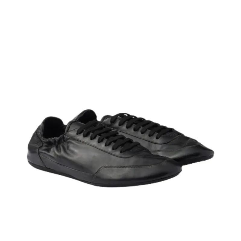 PRADA Collapse Low Top Casual Shoes Men's Black-1