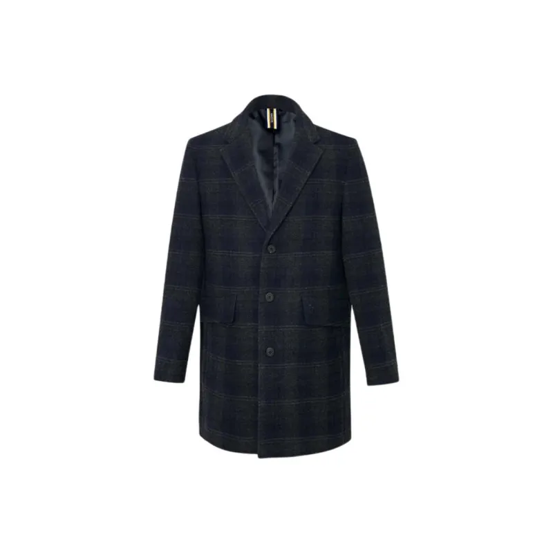 HAZZYS Coats Men Navy Blue-0