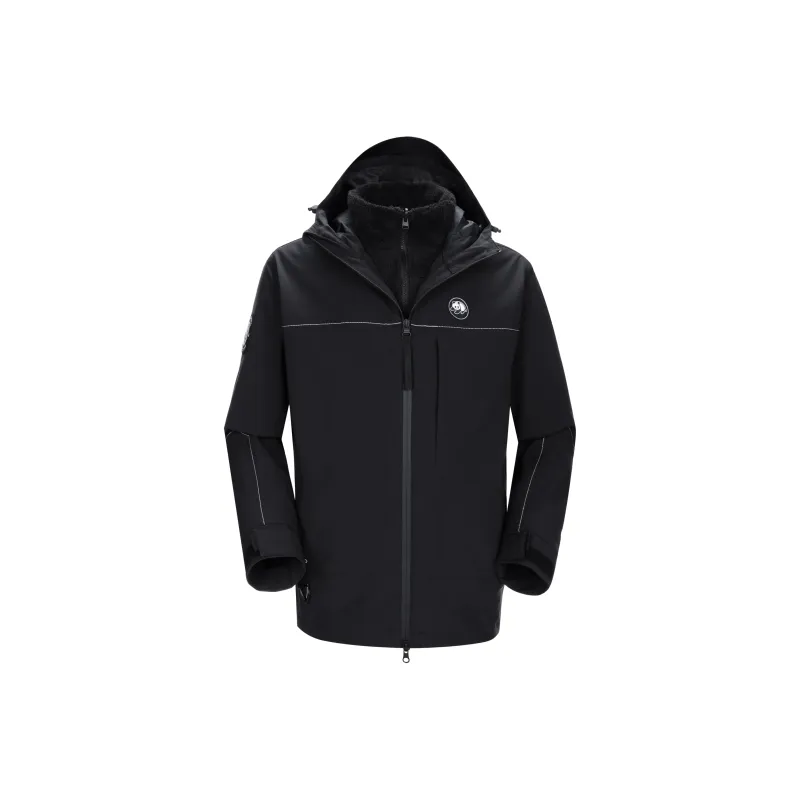 Panda Carefree Play Series Warm Breathable Water Resistant Rainproof Windproof Windbreaker Jacket Unisex-18