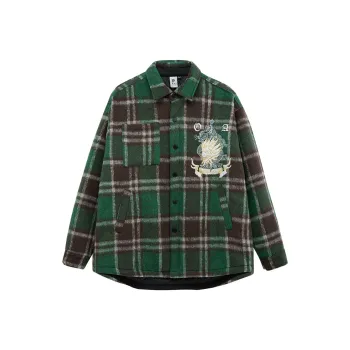 ONIARAI 23AW Puffer Jacket Unisex Brown Green