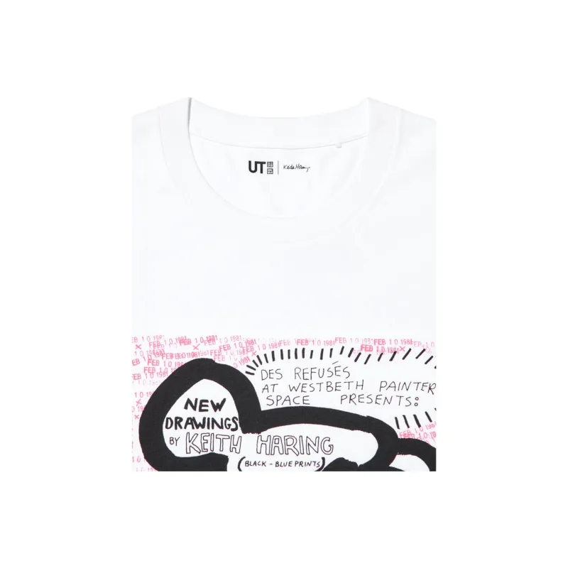 UNIQLO x ·/Keith Haring UNIQLO X Keith Haring Co branded Series SS25 T Shirt Unisex White-3