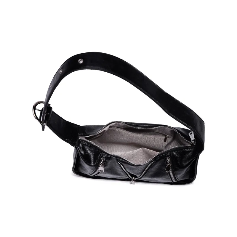 Dubaolu Synthetic Leather Portable Underarm Shoulder Bag Women's White/Silver/Black-18