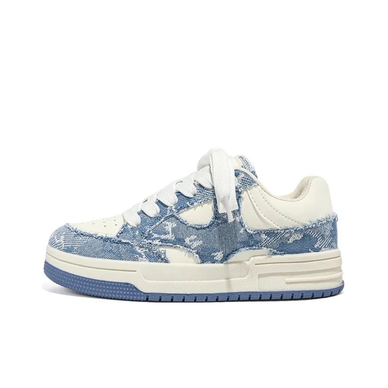 HUANAI Low Top Skateboard Shoes Unisex Blue-1