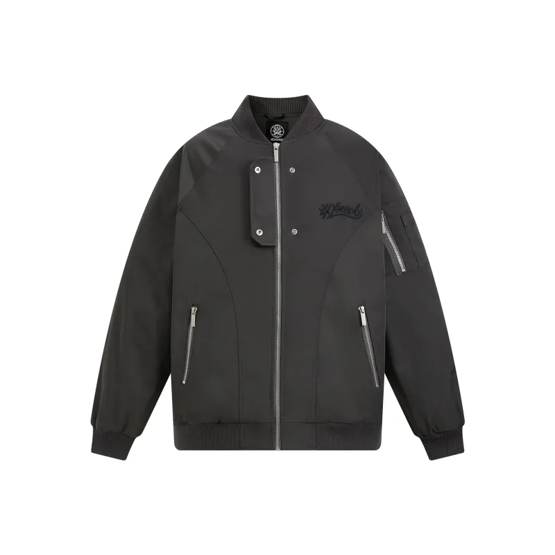 404MOB GANG Jackets & Coats Unisex Dark Gray-0